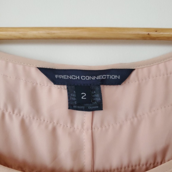 French Connection Dress Silk Ruffles Sleeveless - Picture 7 of 7